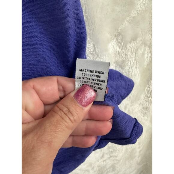 NWT Habitat Purple Cowl Neck Flowy Top 2X Lagenlook Minimalist - Picture 6 of 8